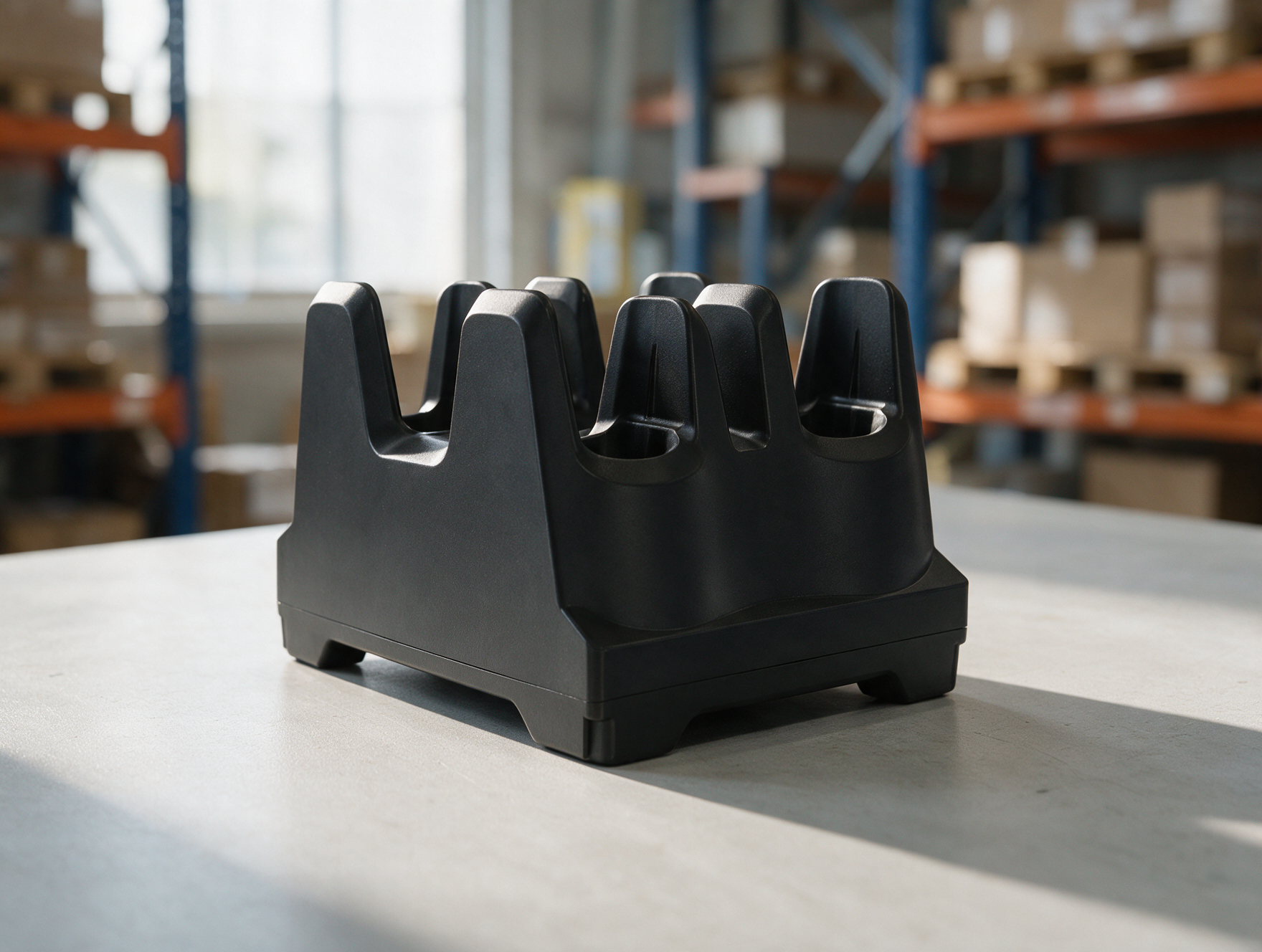 Chargeur 4 emplacements pour batteries de lecteurs RFID Zebra RFD40 et TC22R